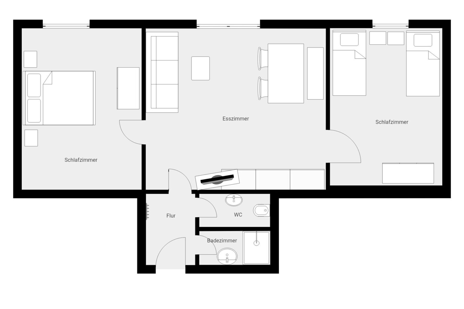 Grundriss Ferienwohnung 6