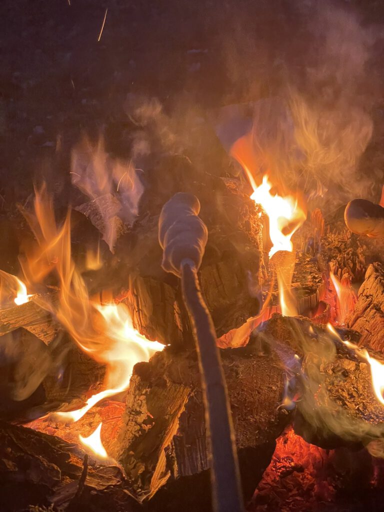 Angebote auf dem Bauernhof - Lagerfeuer mit Stockbrot